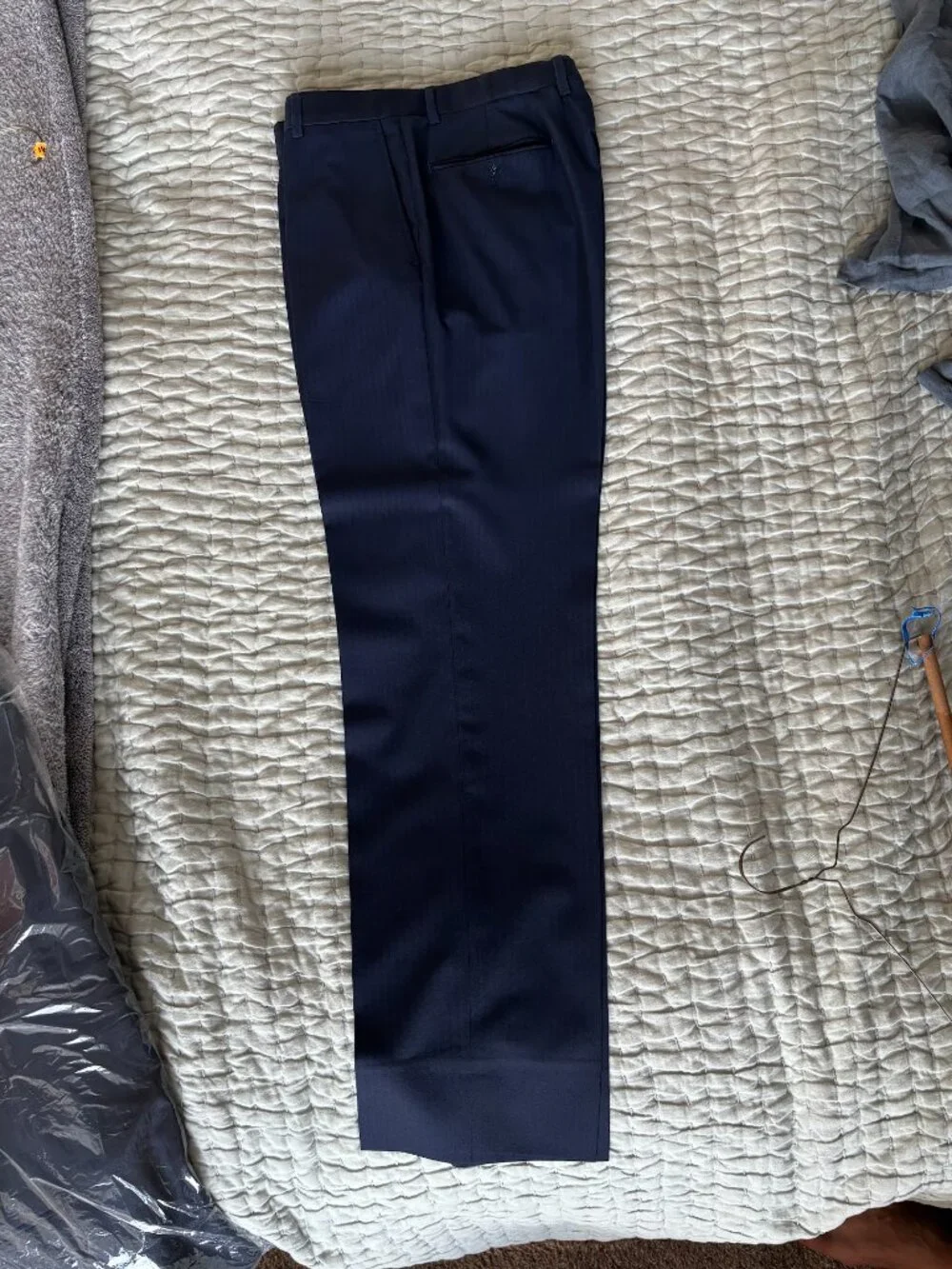 Custom Navy Joseph Abboud Suit (Coat and Pants)